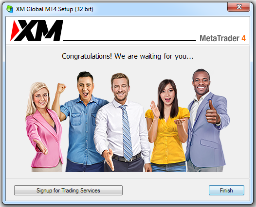 MetaTrader 4 installation finish