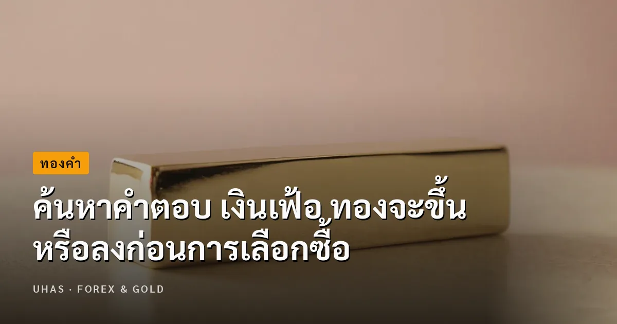 ค้นหาคำตอบ เงินเฟ้อ ทองจะขึ้นหรือลงก่อนการเลือกซื้อ