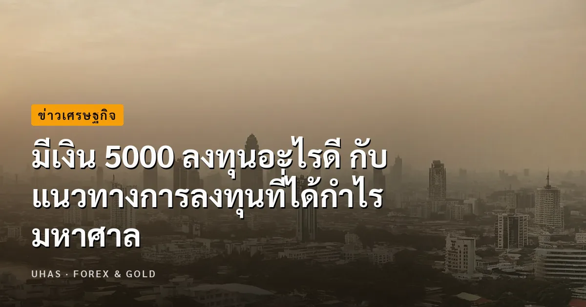 มีเงิน 5000 ลงทุนอะไรดี กับแนวทางการลงทุนที่ได้กำไรมหาศาล
