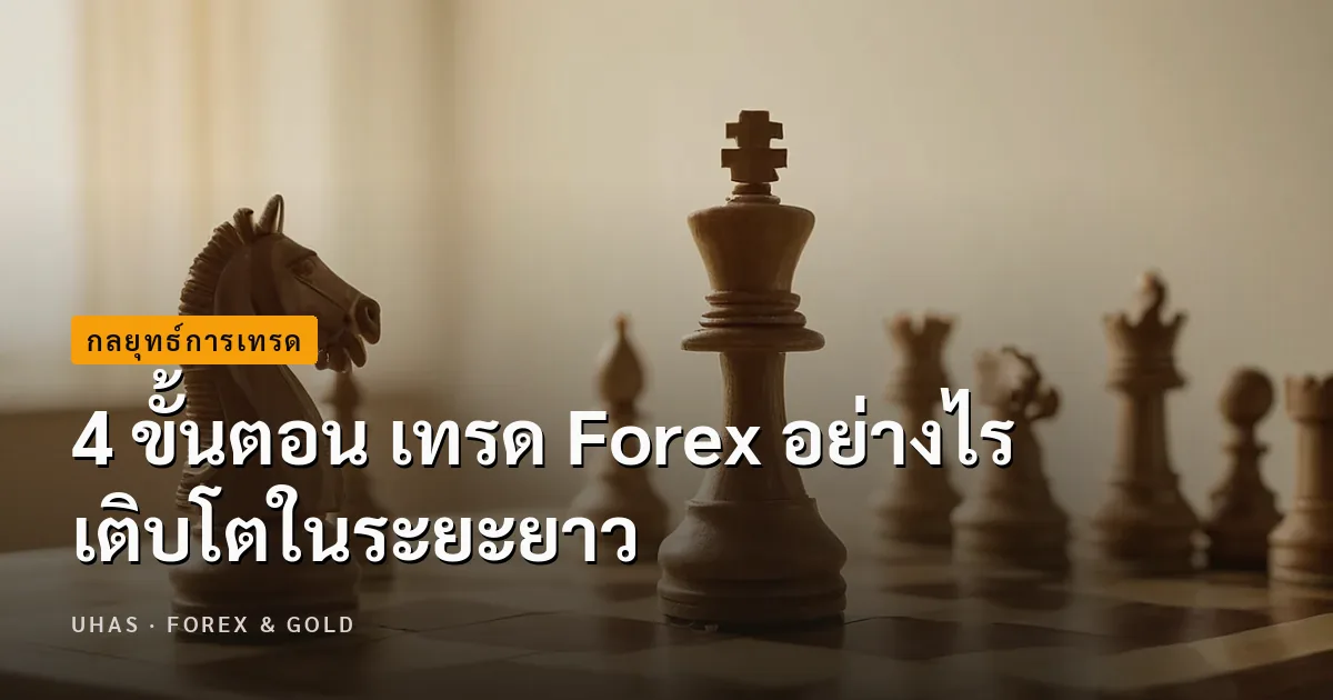 4 ขั้นตอน เทรด Forex อย่างไร เติบโตในระยะยาว
