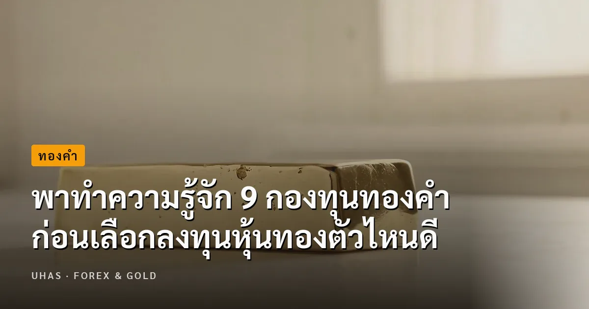 รู้จัก 9 กองทุนหุ้นทองคำ ก่อนเลือกลงทุนหุ้นทองตัวไหนดี