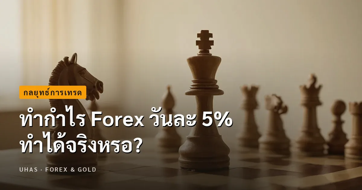 ทำกำไร Forex วันละ 5% ทำได้จริงหรอ?