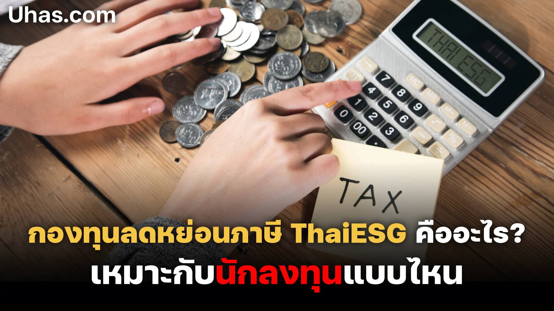 กองทุนลดหย่อนภาษี ThaiESG ทางเลือกใหม่ช่วยหนุนตลาดหุ้นไทย