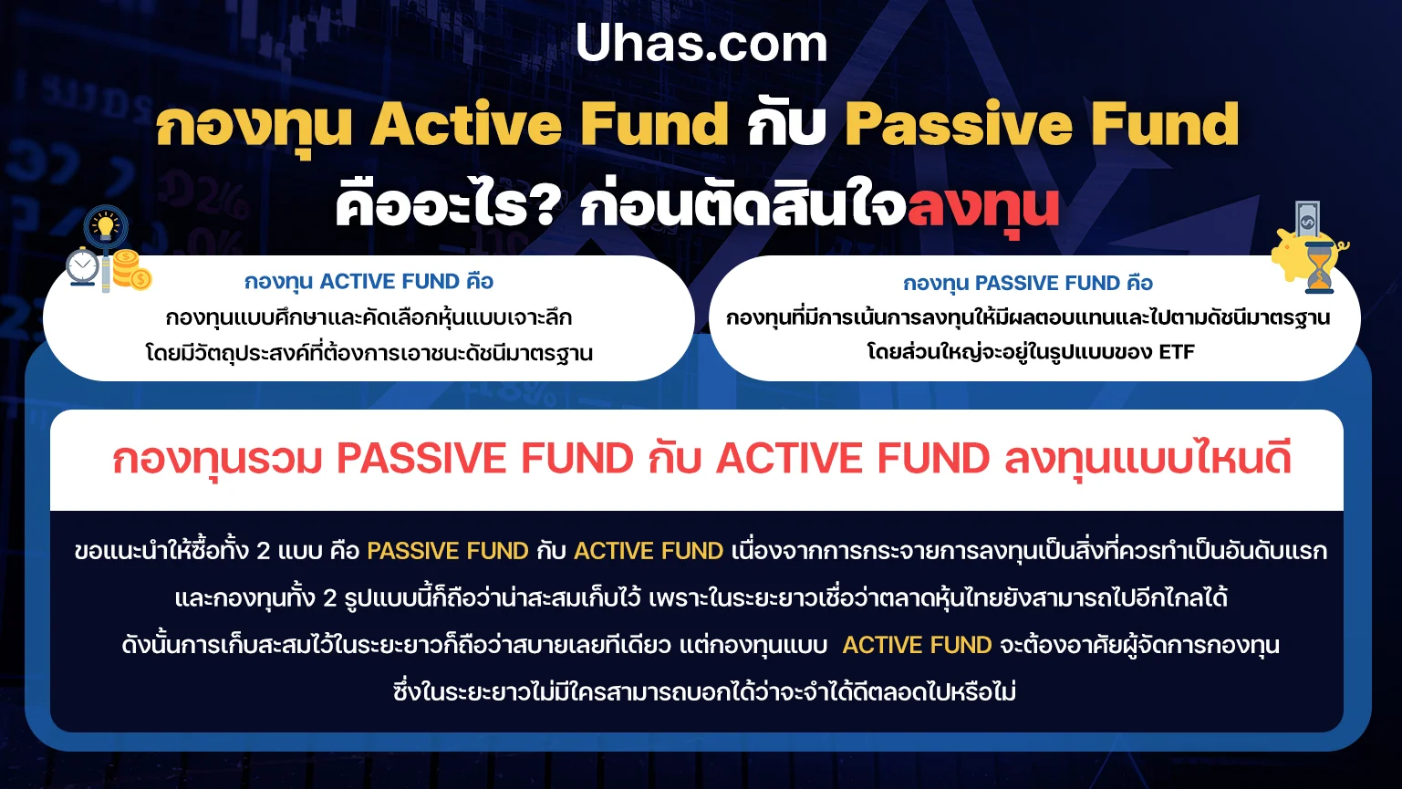 Active Fund กับ Passive Fund คืออะไร