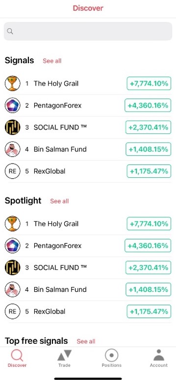 axi Copy trading